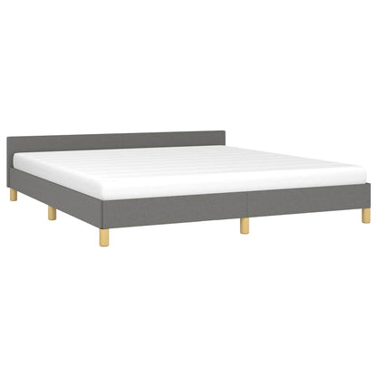 Giroletto senza Materasso Grigio Scuro 180x200 cm Tessuto