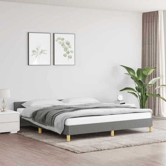 Giroletto senza Materasso Grigio Scuro 180x200 cm Tessuto - homemem39