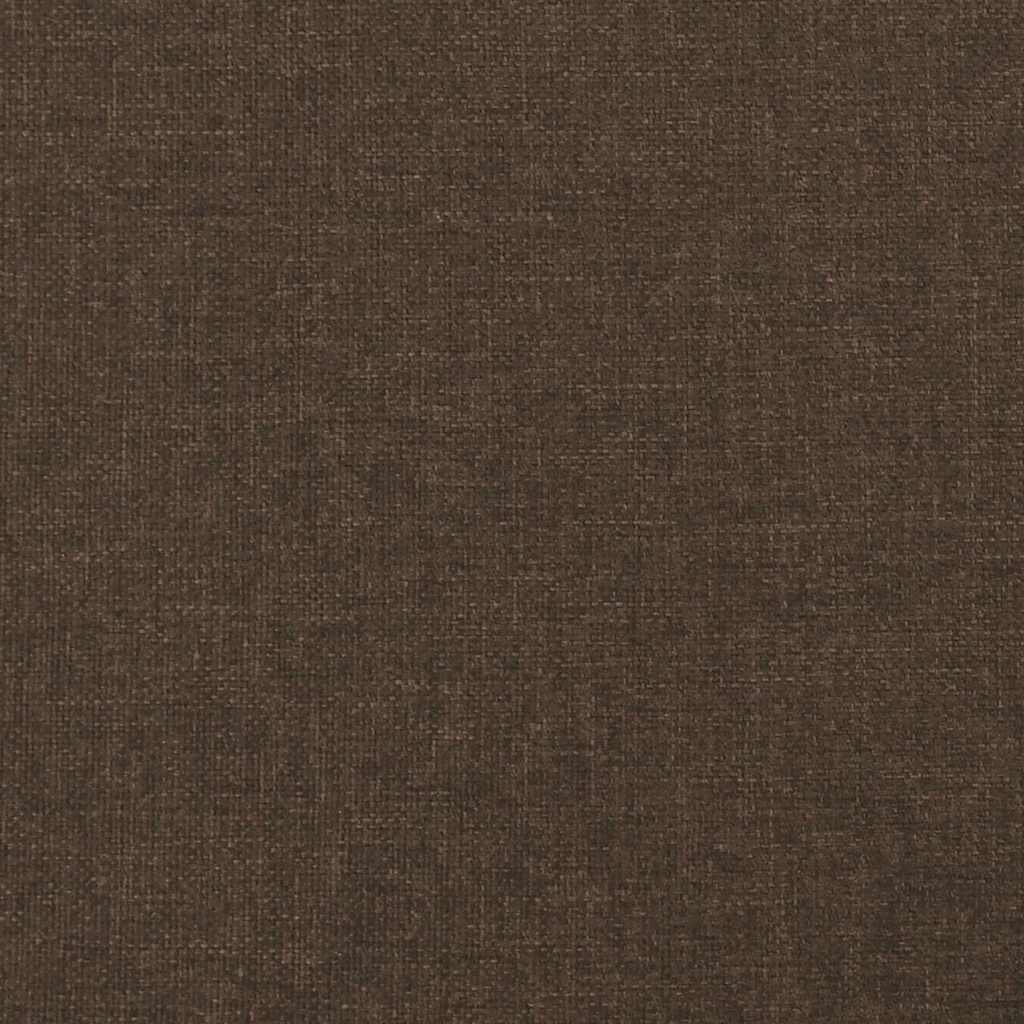 Giroletto senza Materasso Marrone Scuro 200x200 cm in Tessuto - homemem39