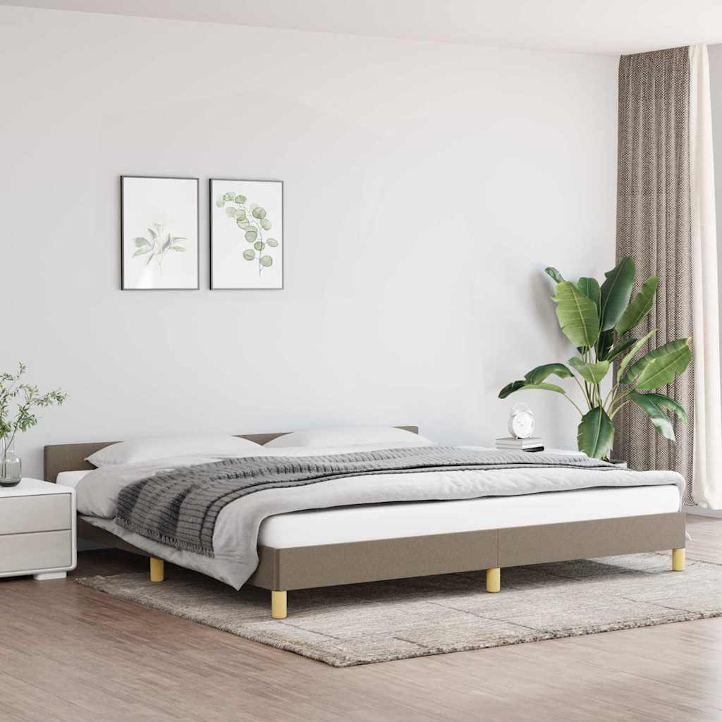 Giroletto senza Materasso Tortora 200x200 cm in Tessuto