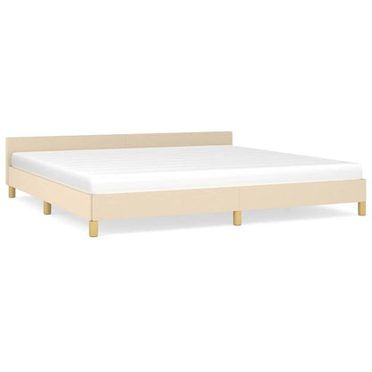 Giroletto senza Materasso Crema 200x200 cm in Tessuto