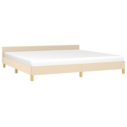 Giroletto senza Materasso Crema 200x200 cm in Tessuto