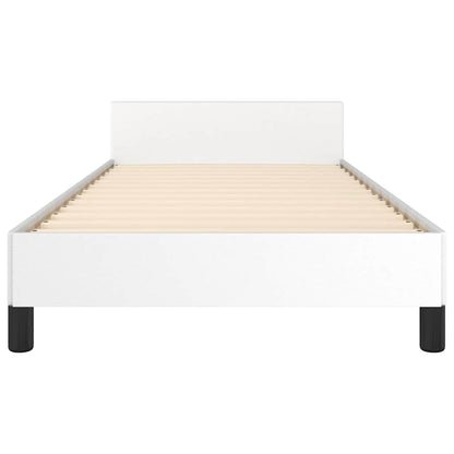 Giroletto con Testiera senza Materasso Bianco 90x190 cm