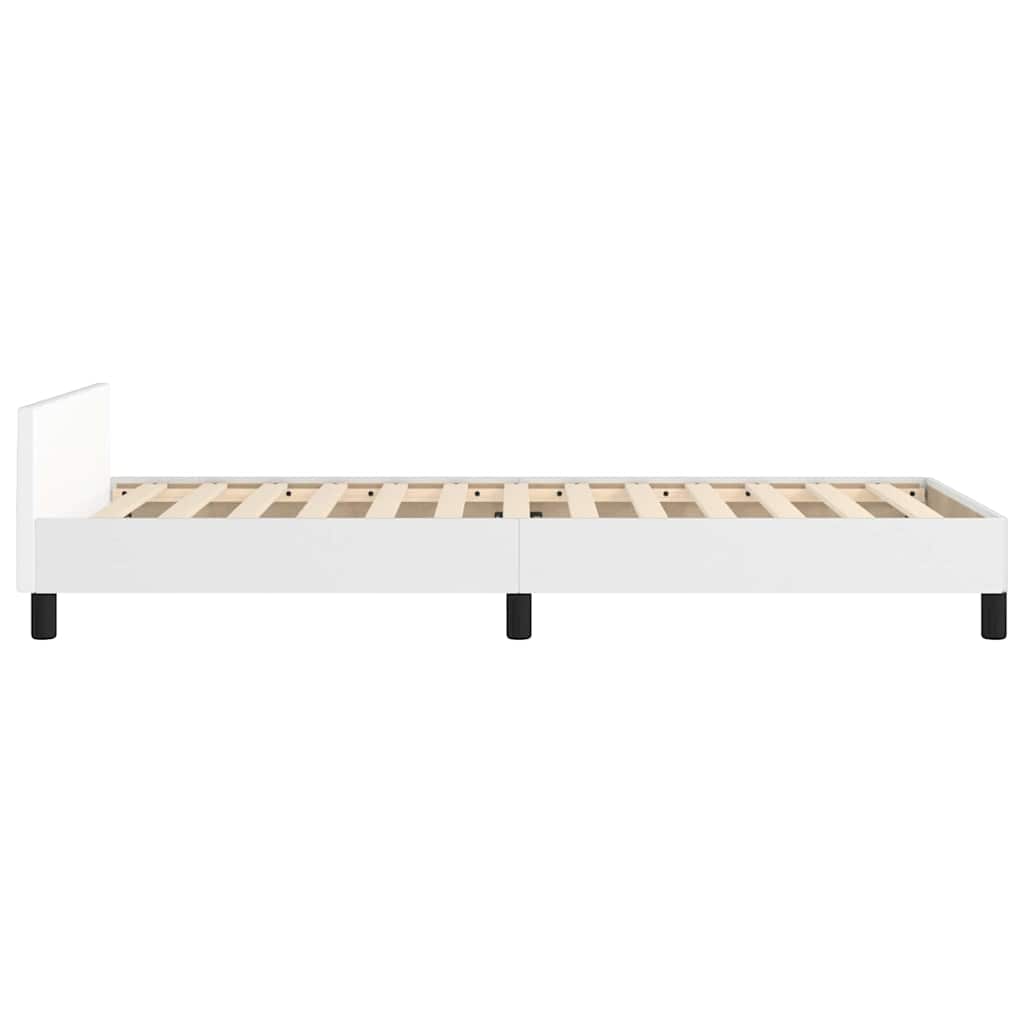 Giroletto con Testiera senza Materasso Bianco 90x190 cm