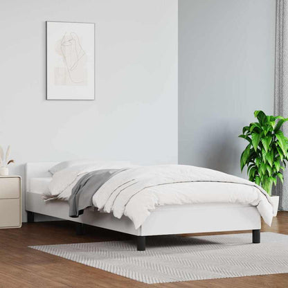 Giroletto con Testiera senza Materasso Bianco 90x190 cm