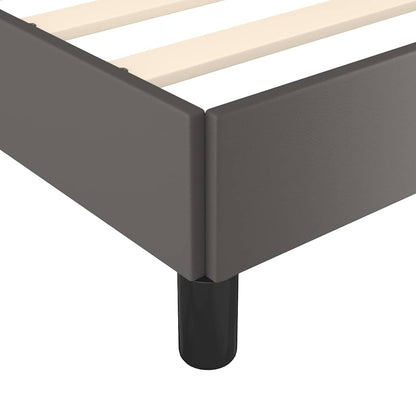 Giroletto con Testiera senza Materasso Grigio 90x190 cm