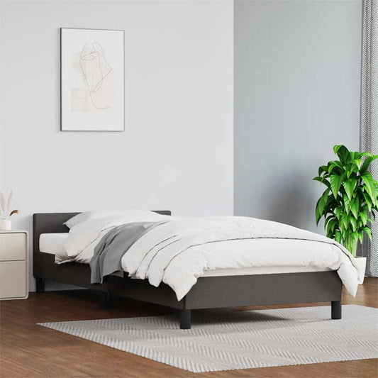 Giroletto con Testiera senza Materasso Grigio 90x190 cm | homemem39