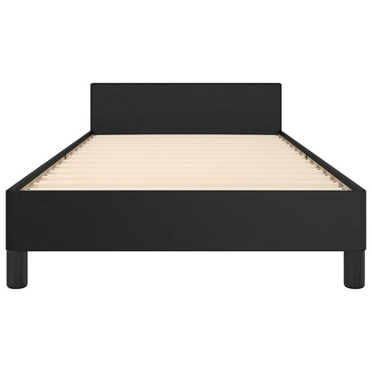 Giroletto con Testiera senza Materasso Nero 90x200 cm