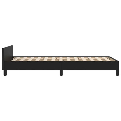 Giroletto con Testiera senza Materasso Nero 90x200 cm