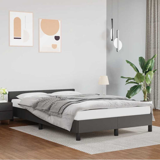 Giroletto con Testiera senza Materasso Grigio 120x200 cm | homemem39