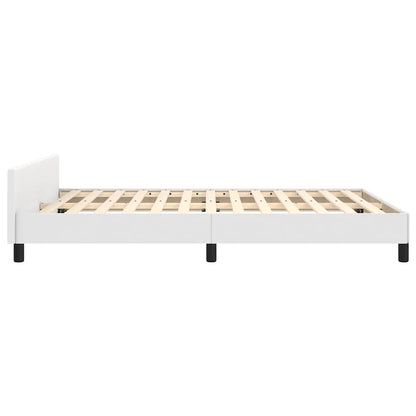 Giroletto con Testiera senza Materasso Bianco 140x190 cm