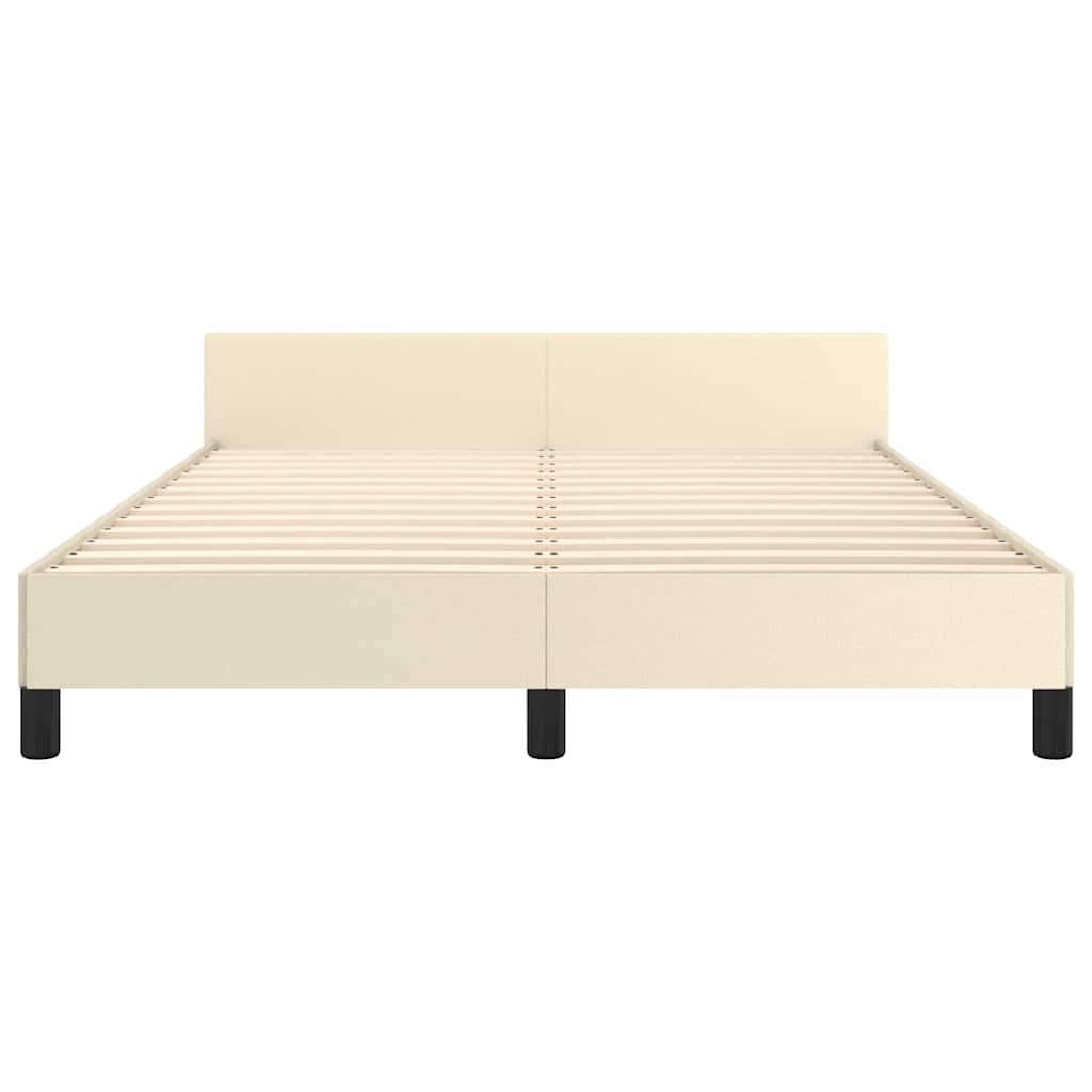 Giroletto con Testiera senza Materasso Crema 140x200 cm
