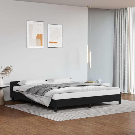 Giroletto con Testiera senza Materasso Nero 160x200 cm | homemem39