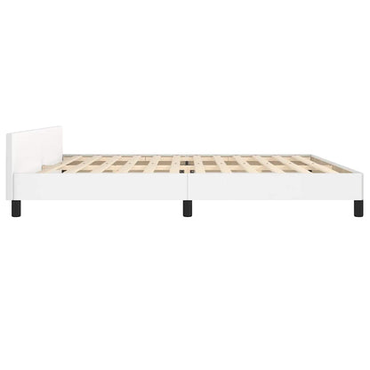 Giroletto con Testiera senza Materasso Bianco 200x200 cm - homemem39