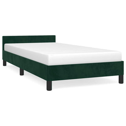 Giroletto senza Materasso Verde Scuro 80x200 cm in Velluto | homemem39
