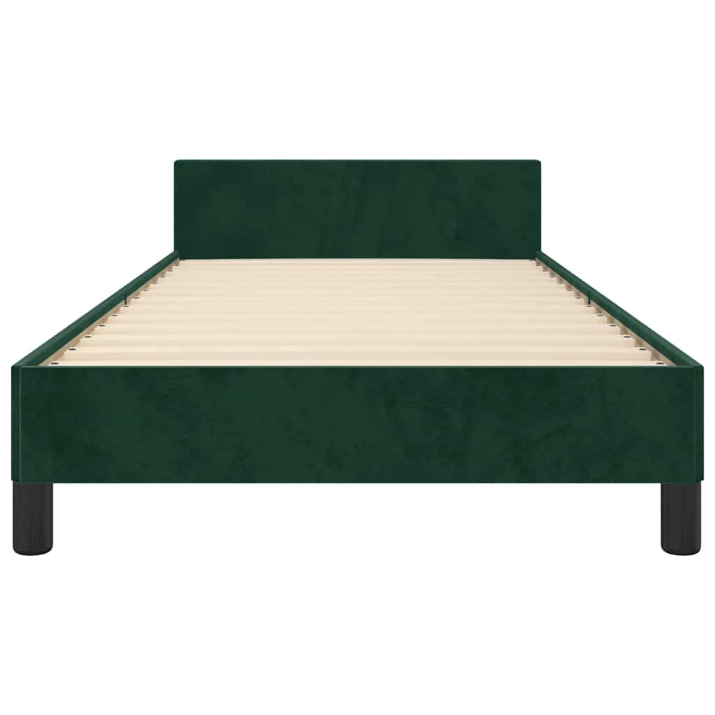Giroletto senza Materasso Verde Scuro 80x200 cm in Velluto | homemem39