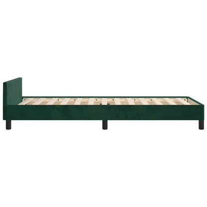 Giroletto senza Materasso Verde Scuro 80x200 cm in Velluto | homemem39