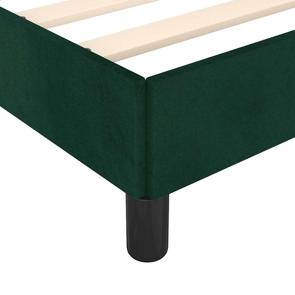 Giroletto senza Materasso Verde Scuro 80x200 cm in Velluto | homemem39