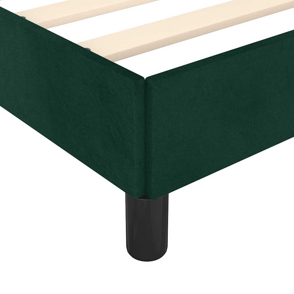 Giroletto senza Materasso Verde Scuro 90x190 cm in Velluto | homemem39