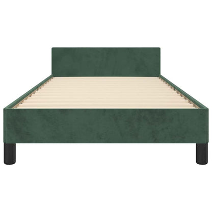 Giroletto senza Materasso Verde Scuro 90x200 cm in Velluto - homemem39