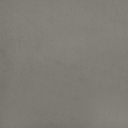 Giroletto senza Materasso Grigio Chiaro 100x200 cm Velluto