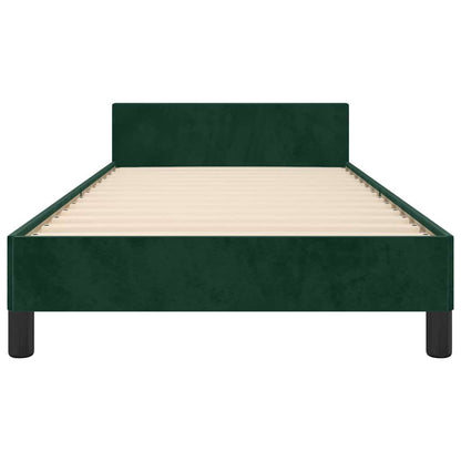 Giroletto senza Materasso Verde Scuro 100x200 cm in Velluto | homemem39