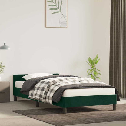 Giroletto senza Materasso Verde Scuro 100x200 cm in Velluto | homemem39