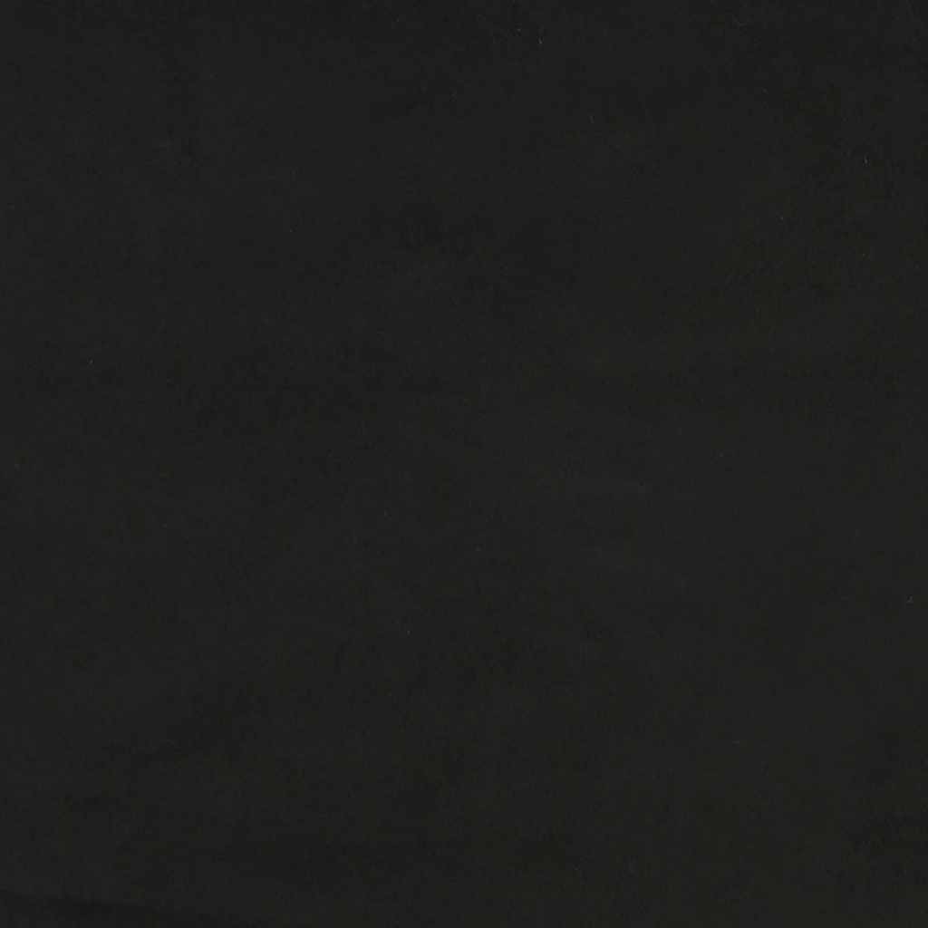 Giroletto senza Materasso Nero 120x200 cm Velluto