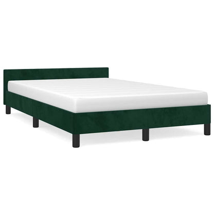 Giroletto senza Materasso Verde Scuro 120x200 cm in Velluto