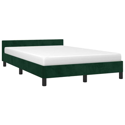 Giroletto senza Materasso Verde Scuro 120x200 cm in Velluto