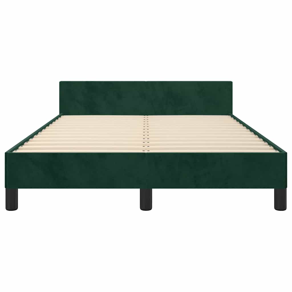 Giroletto senza Materasso Verde Scuro 120x200 cm in Velluto | homemem39