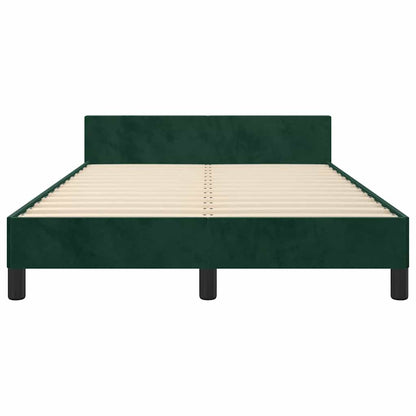 Giroletto senza Materasso Verde Scuro 120x200 cm in Velluto | homemem39