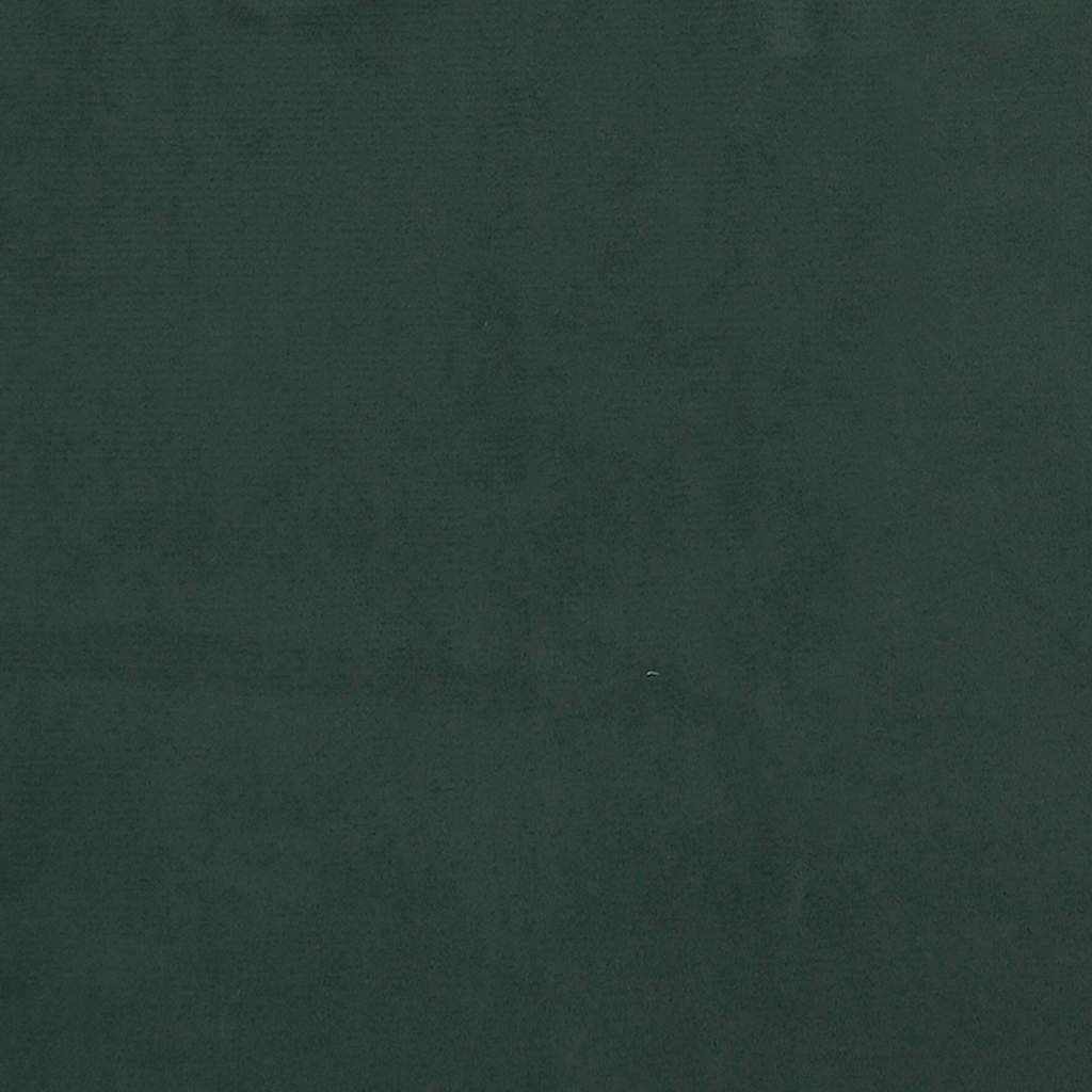 Giroletto senza Materasso Verde Scuro 200x200 cm in Velluto - homemem39