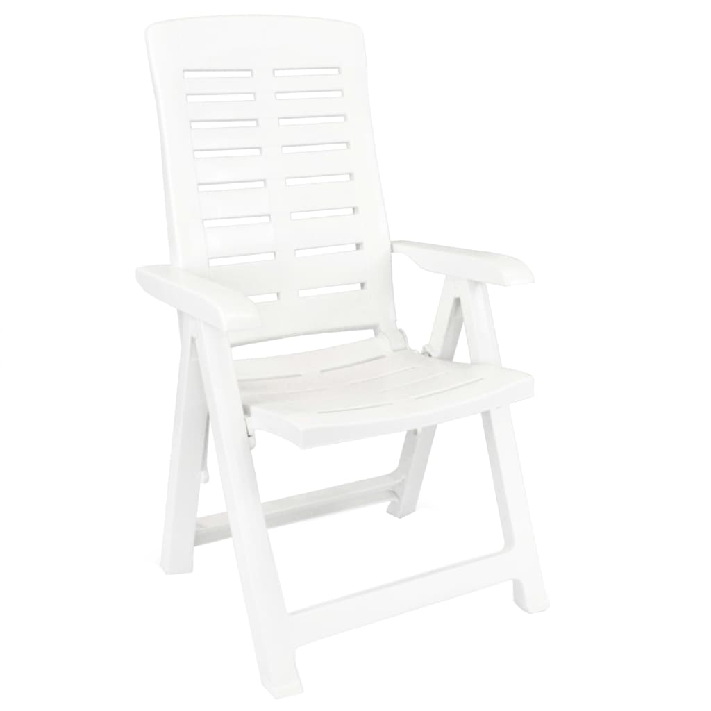 Set da Pranzo da Giardino 3 pz Bianco in Polipropilene - homemem39