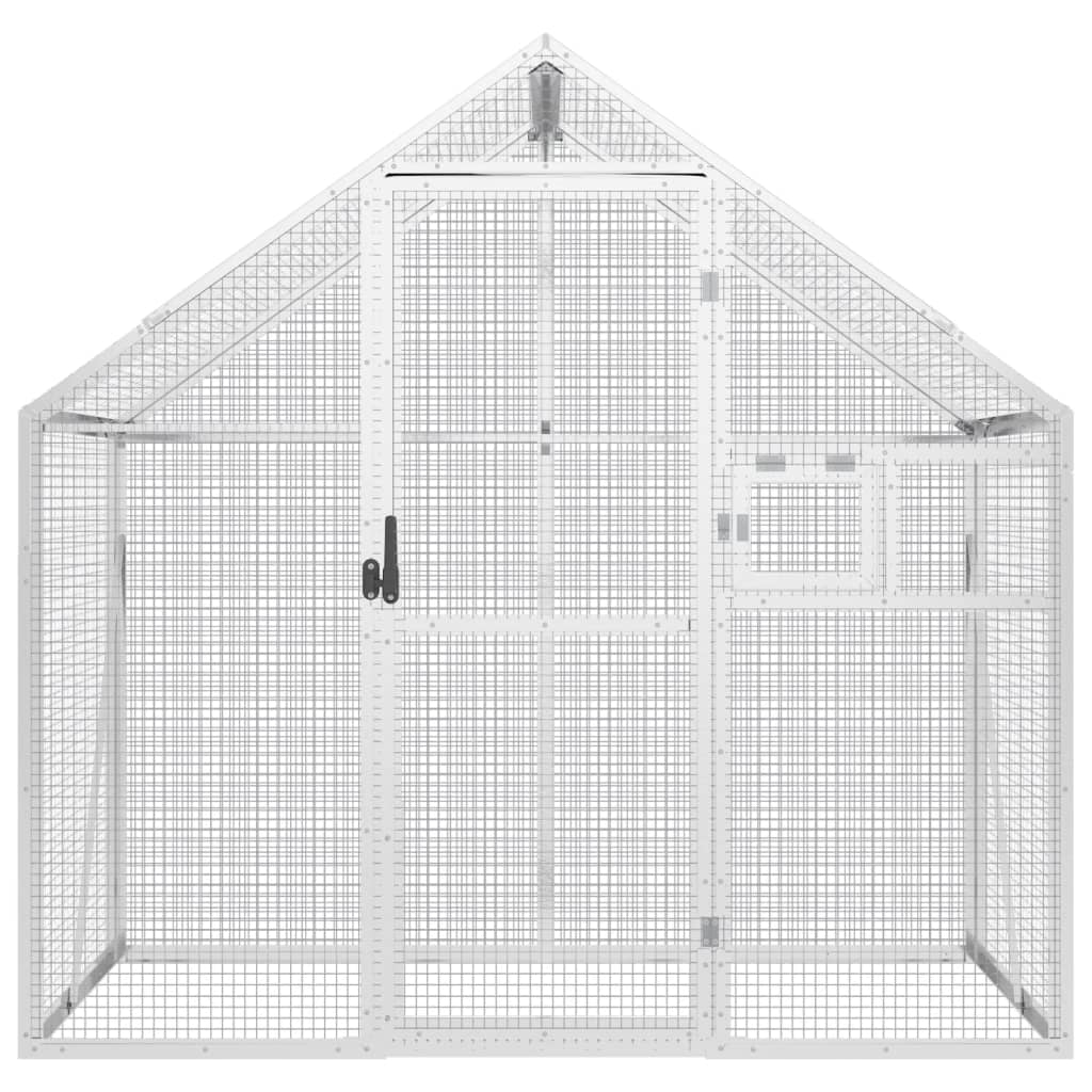 Voliera Argento 179x100x185 cm in Alluminio | homemem39