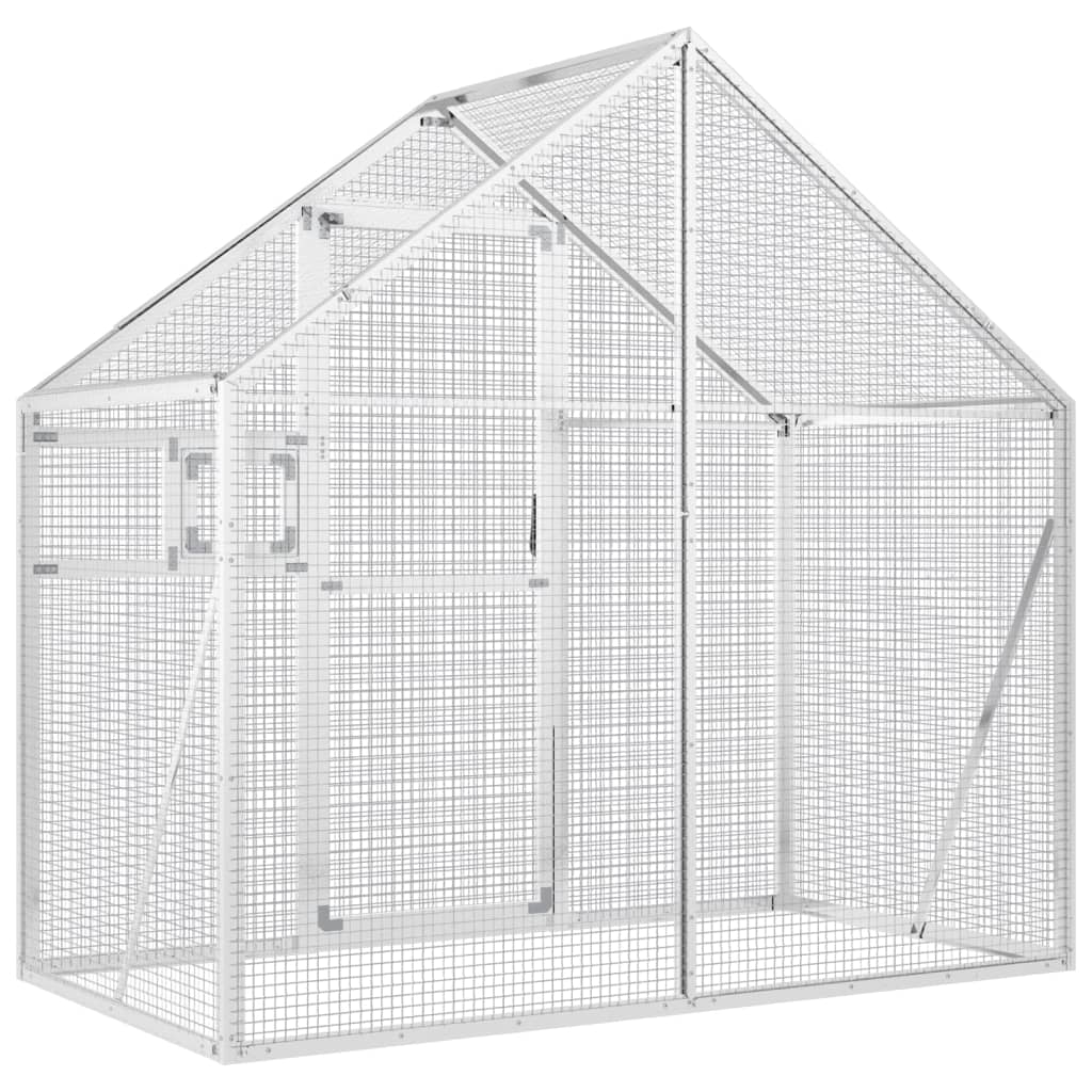Voliera Argento 179x100x185 cm in Alluminio | homemem39