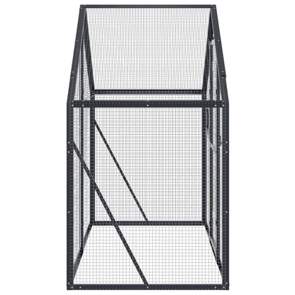 Voliera Antracite 179x100x185 cm in Alluminio
