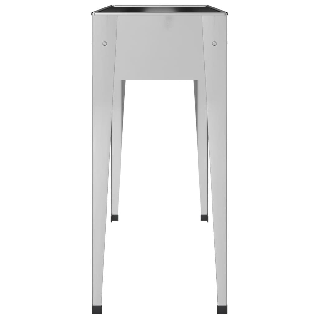 Fioriera da Giardino 100,5x40,5x90 cm Acciaio Zincato - homemem39