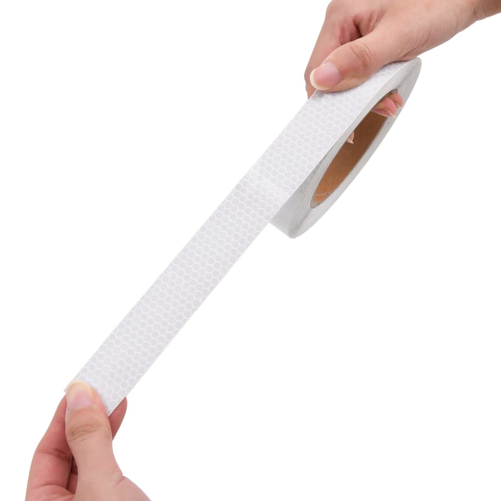 Nastro Riflettente bianco 2,5 cm x 20 m PVC | homemem39