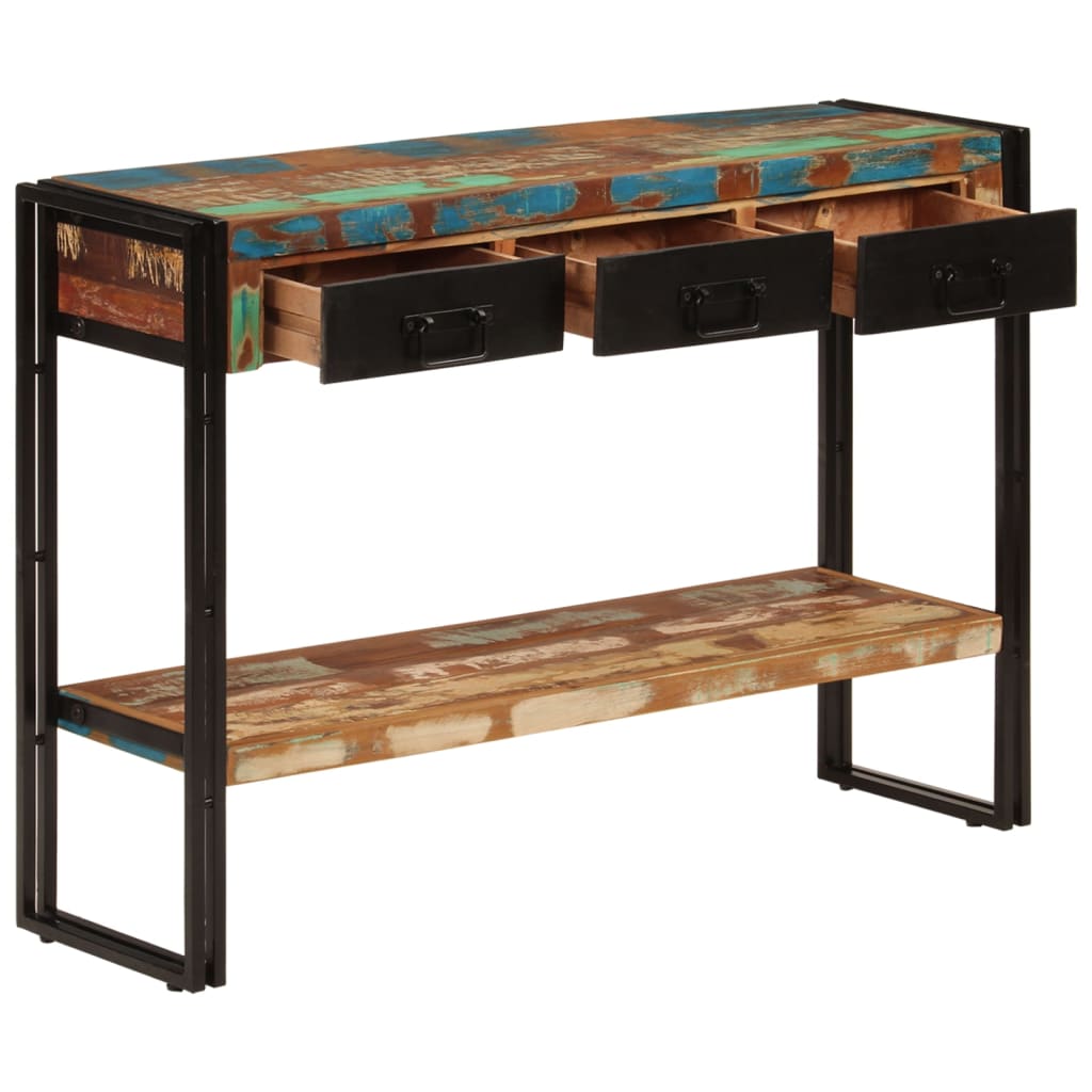 Tavolo Consolle 110x30x76 cm in Legno Massello Riciclato | homemem39