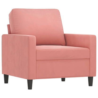 Poltrona Rosa 60 cm Velluto | homemem39