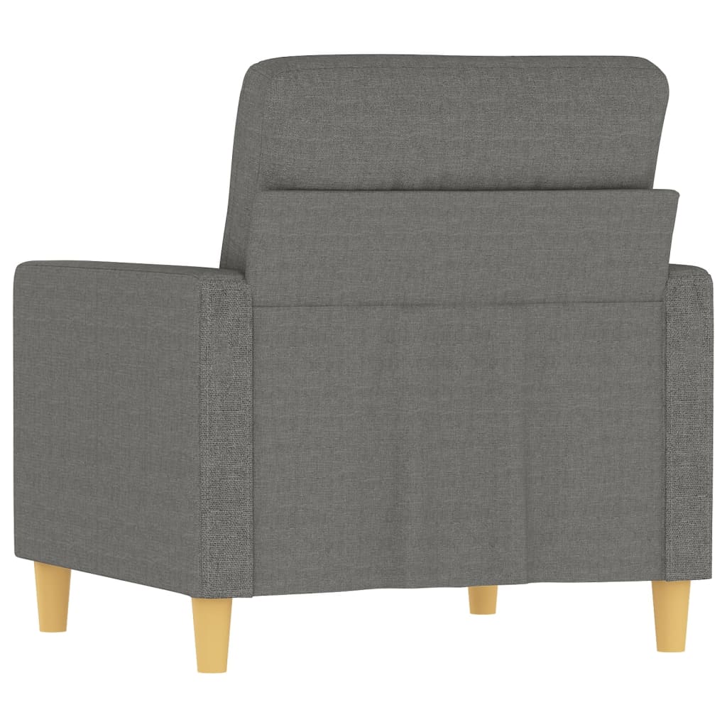 Poltrona Grigio Scuro 60 cm in Tessuto | homemem39