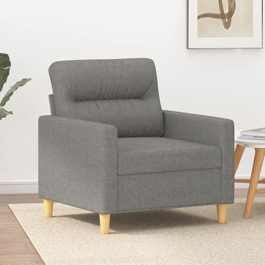 Poltrona Grigio Scuro 60 cm in Tessuto | homemem39