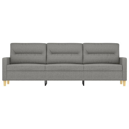 Divano a 3 Posti Grigio Scuro 210 cm in Tessuto | homemem39