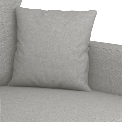 Divano a 3 Posti Grigio Chiaro 210 cm in Tessuto | homemem39