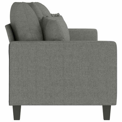 Divano a 3 Posti Grigio Scuro 210 cm in Tessuto