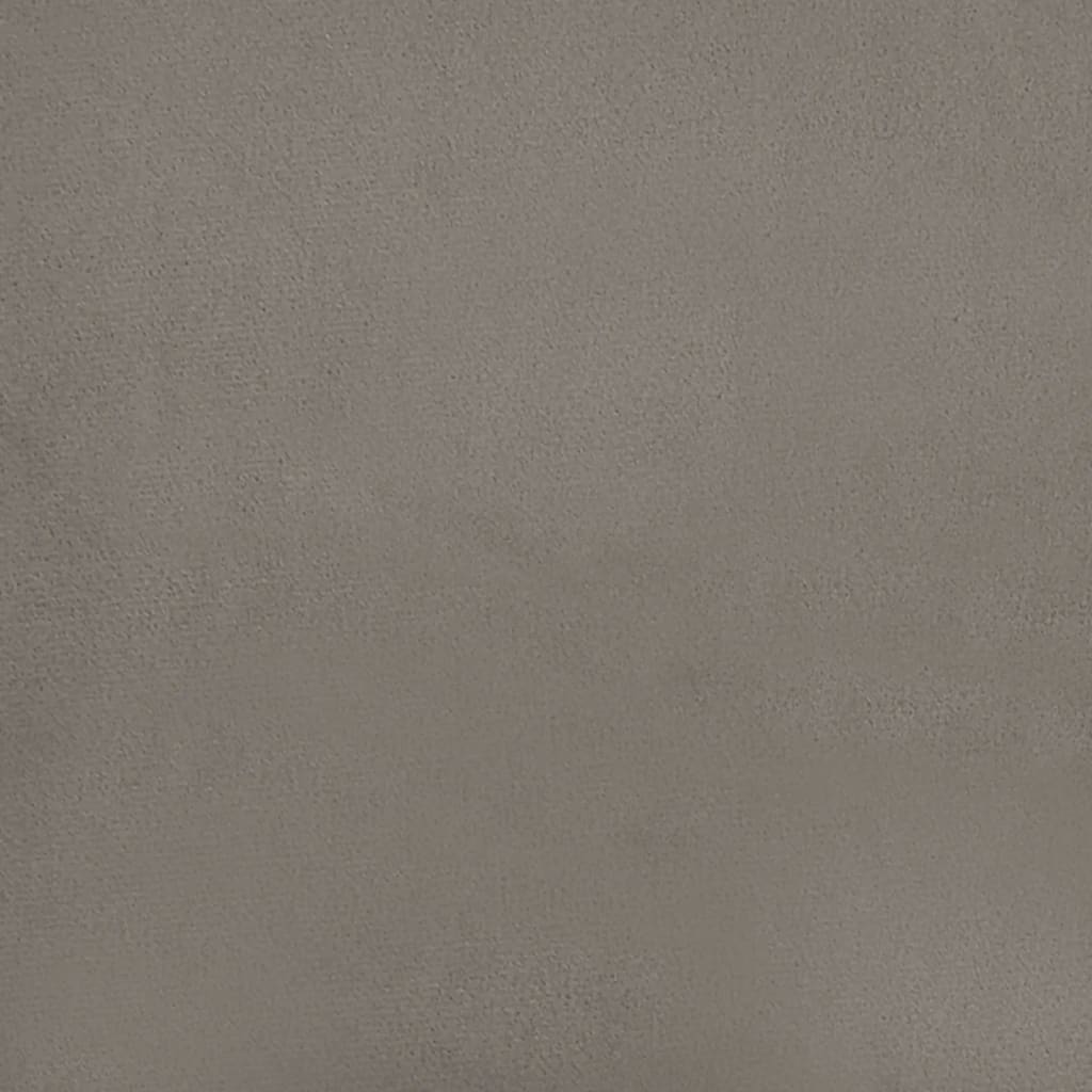 Divano a 2 Posti Grigio Chiaro 140 cm in Velluto | homemem39