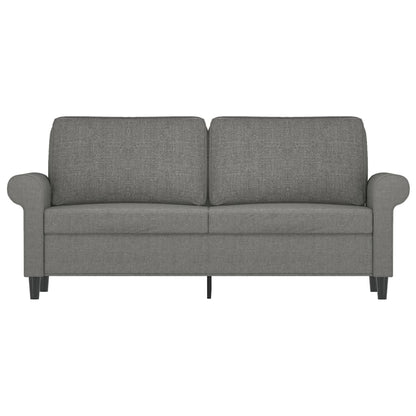 Divano a 2 Posti Grigio Scuro 140 cm in Tessuto | homemem39