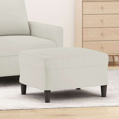 Poggiapiedi Crema 60x50x41 cm in Velluto | homemem39