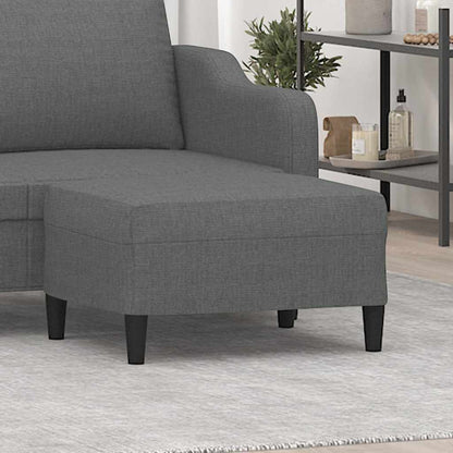 Poggiapiedi Grigio Scuro 70x55x41 cm in Tessuto | homemem39